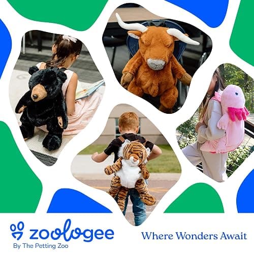 The Petting Zoo Sea Otter Plush Backpack Stuffed Animal, Kids Gifts, 20 in | Sea Otter bookbag Sealife Animals by Zoologee. Great Back to School Plush Gifts for Kids thumbnail 7