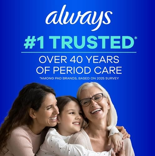 Always Ultra Thin Pads with Wings, Size 2, Long Super, 58 Count thumbnail 3