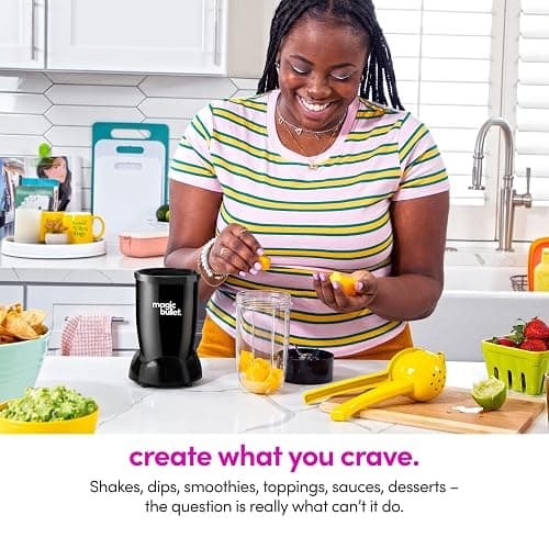 magic bullet Blender, Small, Black, 11 Piece Set thumbnail 8