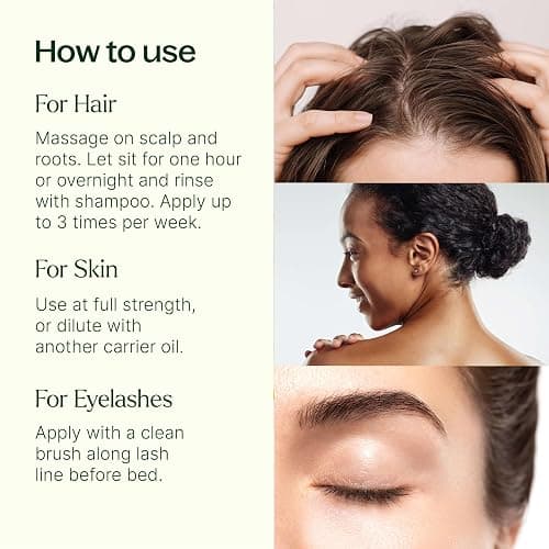 Plant Therapy Castor Oil USDA Organic Cold Pressed 100% Pure Hexane Free 16 oz Conditioning & Healing, For Dry Skin, Hair Growth, Eyelashes thumbnail 2