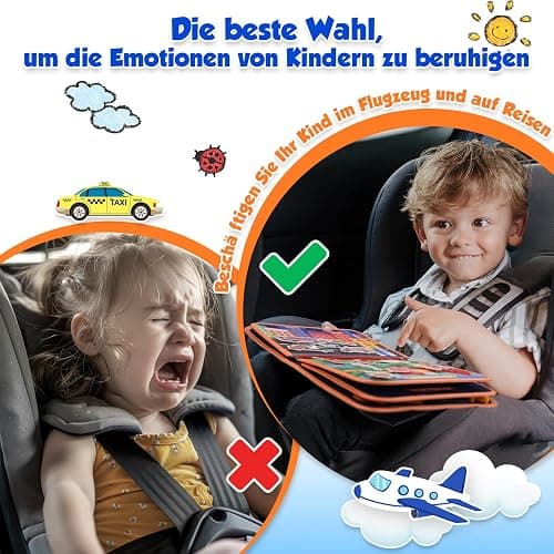 ZOOI Busy Board Montessori Spielzeug ab 1 Jahr, Busy Book Kinderspielzeug ab 1 2 3 Jahre, Baby Geschenk Spielzeug ab 1 2 3 Jahre, Einschulung Mädchen, Schultüte Füllung thumbnail 2