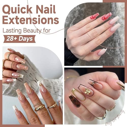 UNA GELLA Coffin Nails Tips, 216 PCS Soft Gel Nail Tips Coffin Half Matte Full Cover False Nails Pre-shaped Clear Acrylic Press on Nails Medium for Nail Extensions Home DIY Salon, 12 Sizes thumbnail 2