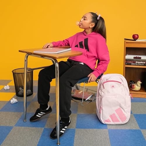 adidas Midway School Backpack 28L | Padded Laptop Sleeve, Multiple Organizer Pockets, Water-Bottle Pockets, Durable Build, School Gym & Travel Ready thumbnail 7