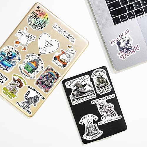 200 PCS Funny Holographic Stickers for Adults, Waterproof Vinyl Sarcastic Meme Decals for Laptop, Water Bottle, Phone, Kindle, Journal, Scrapbook, Bumper, Skateboard, Luggage, No Repeats thumbnail 2
