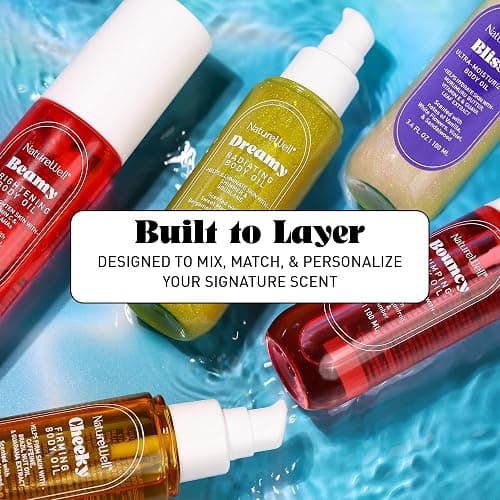 NATURE WELL Cheeky Firming Body Oil, Luxuriously Glowy & Fast-Absorbing Formula Designed to Nourish, Firm, & Visibly Smooth Skin, Scented with Pistachio, Almond, Coconut, & Salted Caramel, 3.4 Oz thumbnail 6