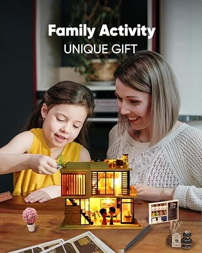 DIY Miniature House Kit, Mini House Kit for Beginners, Mayberry Street Miniatures, Model Building Craft Diorama Kit, Ideal Gifts for Birthday, Christmas(Florence) - Florence thumbnail 4