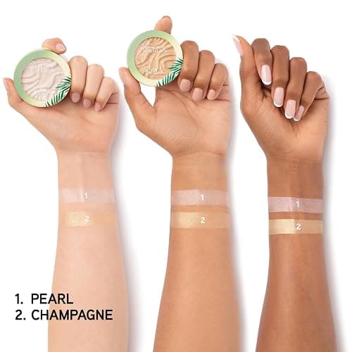 Physicians Formula Murumuru Butter Highlighter Makeup Face Powder Make Up, Champagne, Dermatologist Approved, thumbnail 3