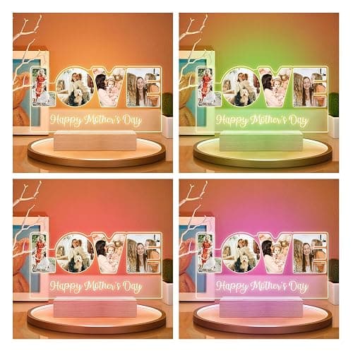 KoxSmar Custom Picture Frames, Personalized Photo Frame, Customized Picture Frames, Personalized Mothers Day Gifts for Mom Baby Kid Family Pet thumbnail 4