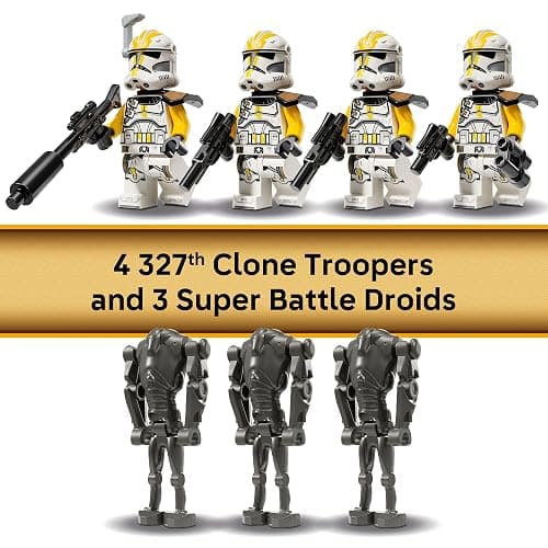 LEGO Star Wars 327th Star Corps Clone Troopers Battle Pack Building Toy - Pretend Play Set for Boys & Girls, Ages 7+ - Collectible Model Kit & Kids Room Decor - Gift Idea for Birthdays - 75431 thumbnail 5