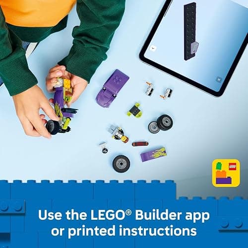 LEGO City Hot Rod Race Car Building Toy for Kids - Pretend Play Set for Boys & Girls, Ages 5+ - Toy Car W/Racecar Driver Minfigure - Gift Idea for Birthdays - 60485 thumbnail 6
