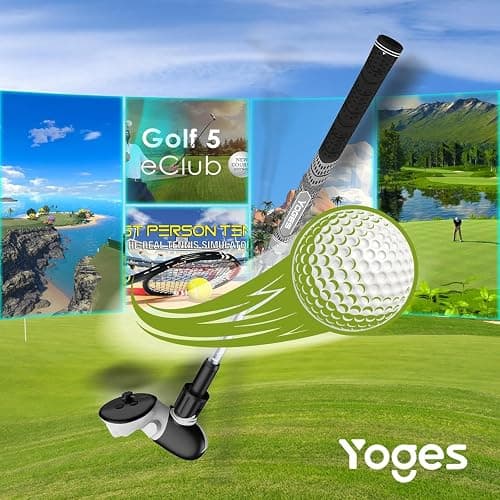 YOGES Adjustable Length VR Golf Club Handle for Meta Quest 3S/Quest 3/Oculus Quest 2, 90 Degree Virtual Reality Baseball Controller Attachment, Simulator Real Golf Game (ONLY for Right Controller) thumbnail 7