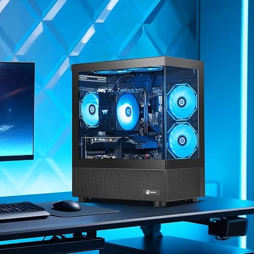 NINGMEI Prebuilt Gaming PC,AMD Ryzen 5 5500 GTX 1660 Super 6GB GDDR6 | 16GB DDR4 RAM 1TB Gen4 NVMe M.2 SSD,650W PSU WiFi Ready & Windows 11 Home Gaming Desktop Computer Black thumbnail 7