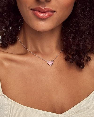 Kendra Scott Ari Heart Adjustable Length Pendant Necklace for Women, Fashion Jewelry thumbnail 3
