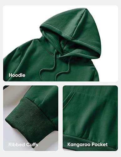 JMIERR Mens Casual Cotton Hooded Collar Drawstring Hoodies Pullover Sweatshirts Casual Long Sleeve Shirts thumbnail 7