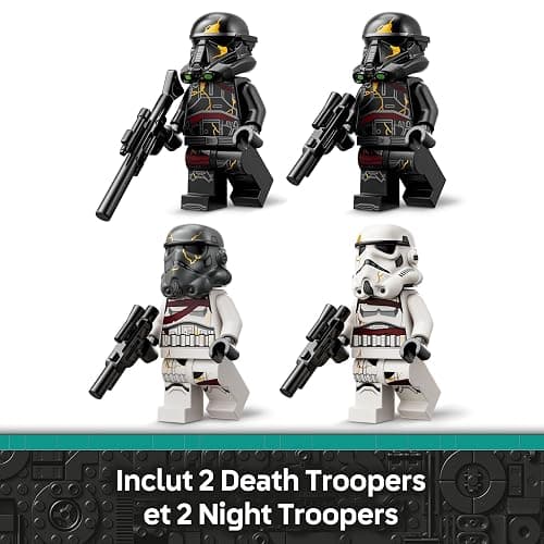 LEGO Star Wars 75412 Ahsoka Pack de Combat Death Troopers Contre Night Troopers - Jeu de Construction avec Transporteur & 4 Minifigurines avec Blasters - Cadeau Collector pour Garçon dès 6 Ans & Fans thumbnail 6