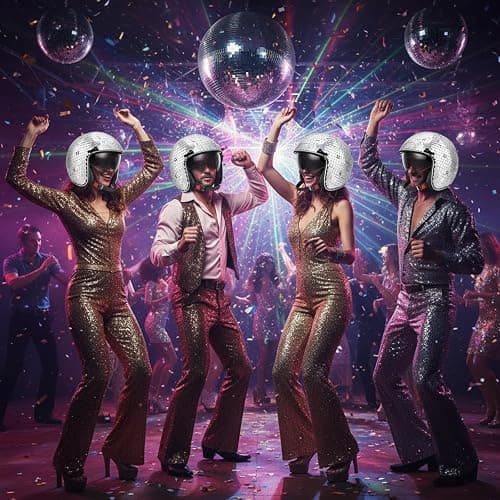 Kanayu 2 Pcs Disco Ball Helmet with Retractable Visor Glitter Mirror Glass Hat for Mardi Gras Easter Disco Ball Costume Cosplay Dj Club Novelty Favor Summer Decoration Party(Silver) thumbnail 6