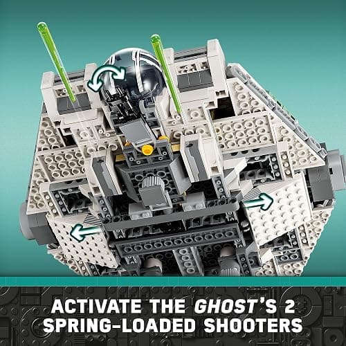 LEGO Star Wars Ahsoka Ghost and Phantom II Spaceship Toy - 75357 | Gifts for Birthdays, 4 Minifigures thumbnail 4