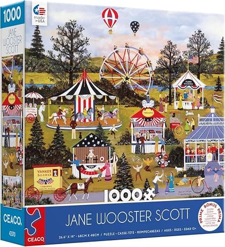 Ceaco - Jane Wooster Scott - Stars & Stripes II - 1000 Piece Jigsaw Puzzle - Image 1