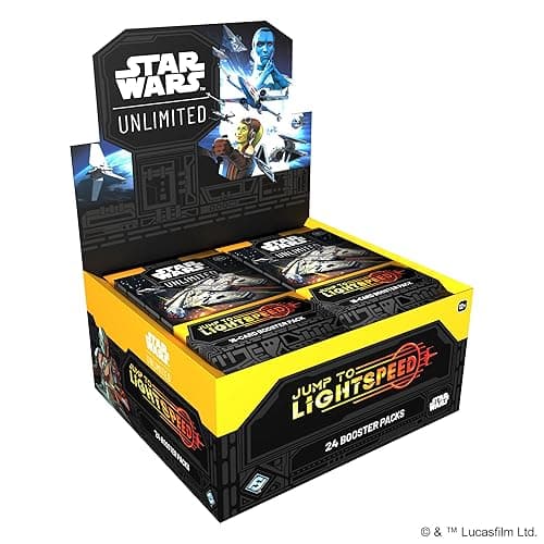 Star Wars: Unlimited TCG Jump to Lightspeed Booster Display (Set of 24 Booster Packs) - Trading Card Game for Kids & Adults, Ages 12+, 2+ Players, 20 Min Playtime, Made by Fantasy Flight Games