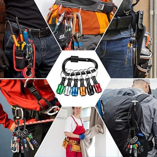 12PCS Bit Holders 1/4 Socket, Hex Shank Screwdriver Bit Holder for Impact Driver Drill Bit Keychain Extension Bar Quick Release Easy Change, Screwdriver Bit Holders for Tools & Home Improvement Gift thumbnail 5