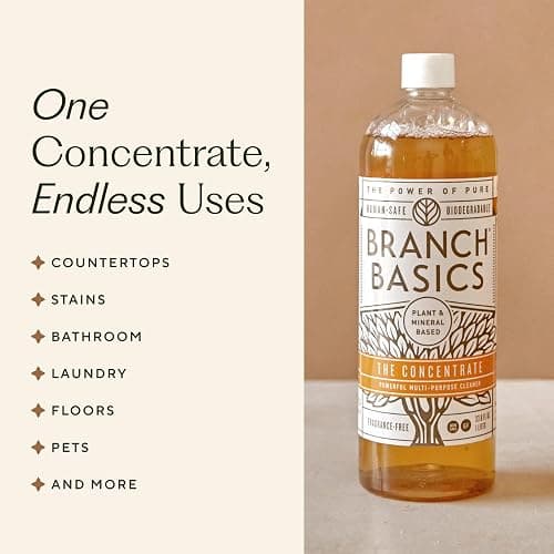 Branch Basics Premium Starter Kit in Glass: All Purpose Cleaner, Glass Cleaner, Bathroom Cleaner, Wash Bottle, and Laundry Bottle (3 Glass Spray Bottles + Concentrate) Fragrance-Free thumbnail 2