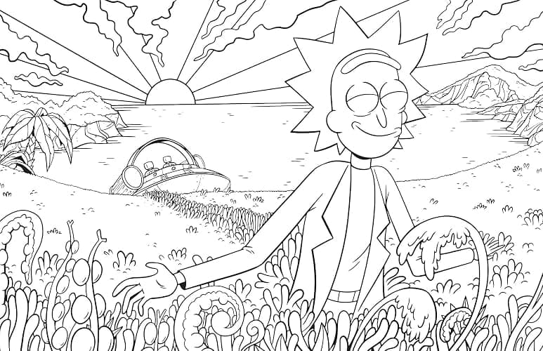 Rick and Morty: The Official Coloring Book: Sometimes Science is More Art Than Science thumbnail 5