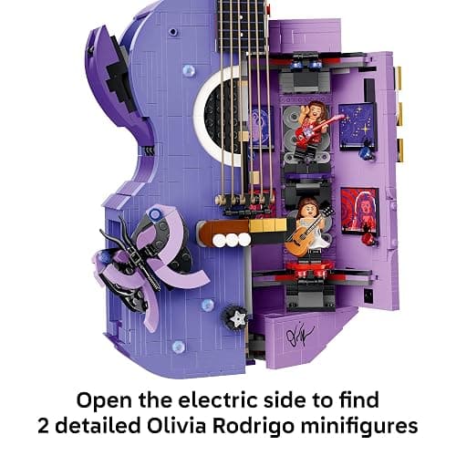 LEGO Editions Olivia Rodrigo's Dual Guitar 43031 | Collectible Building Toy for Teens, Ages 14+, Olivia Rodrigo Minifigure, Bedroom Decor, 1228 pieces, Gift for Birthdays thumbnail 4
