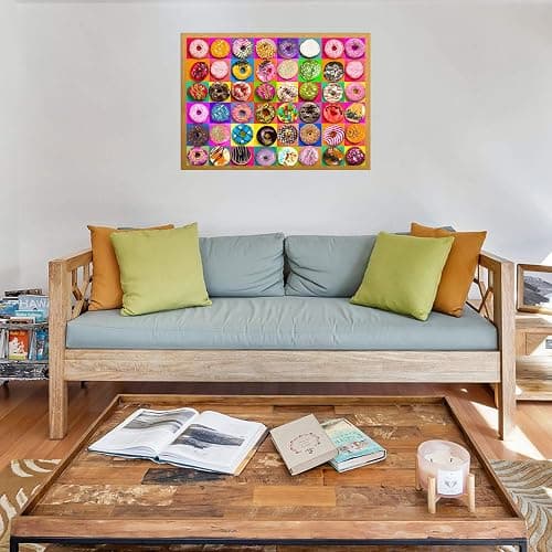 Jigsaw Puzzles 500 Pieces for Adults,Donuts Jigsaw Puzzles 500 Pieces | Nattork Puzzle 500 pieces for adults. For birthday, holiday and Christmas party,Donuts，21.25X15 in. thumbnail 2