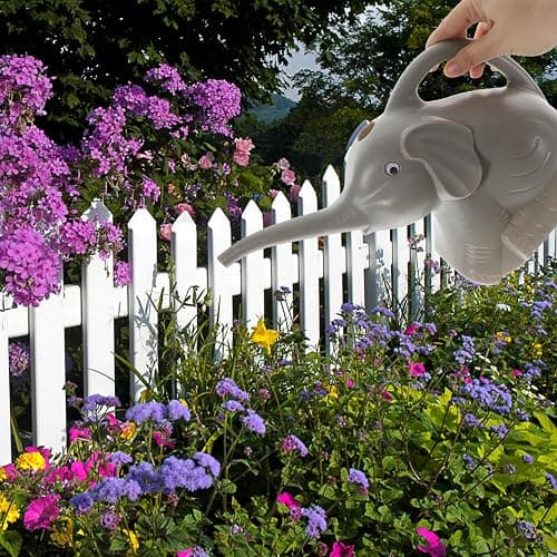VILLCASE Classic Plastic Watering Can with Creative Animal Patterns for Indoor and Outdoor Gardening Easy Grip Handle Suitable for Amateur and Professional Gardeners Random Random Color thumbnail 5
