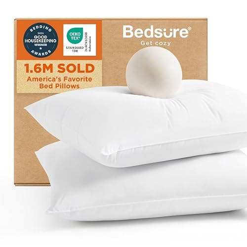 Bedsure King Size Pillows Set of 2 - King Size Bed Pillows 2 Pack for Sleeping, Soft and Supportive, Hotel Quality, Original Down Alternative Filling for Side, Back Sleepers - Image 1