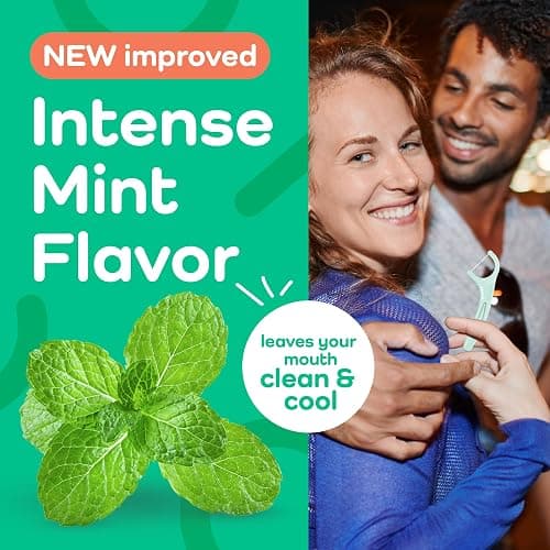Plackers® Micro Line® Floss Picks - Intense Mint, Floss Fiber Made Without PTFE, 300 Count thumbnail 5