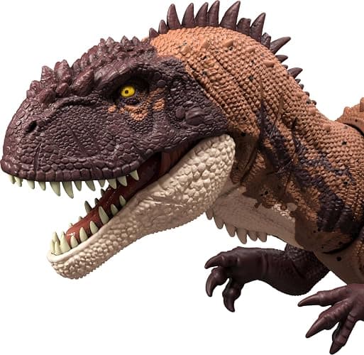 Mattel Jurassic World Dinosaur Toys with Roar Sound & Attack Action, Wild Roar Posable Figures, Physical & Connected Digital Play thumbnail 5