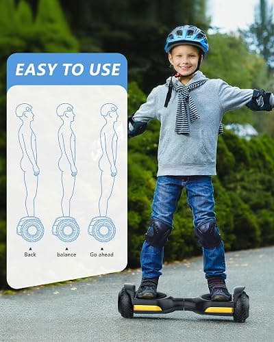 Gyroor Self Balancing Scooter New G13 All Terrain Balancing Scooter with LED Lights & 500W Motor, Self Balancing Off Road with Bluetooth for Kids ages 6-12 and Adults thumbnail 6