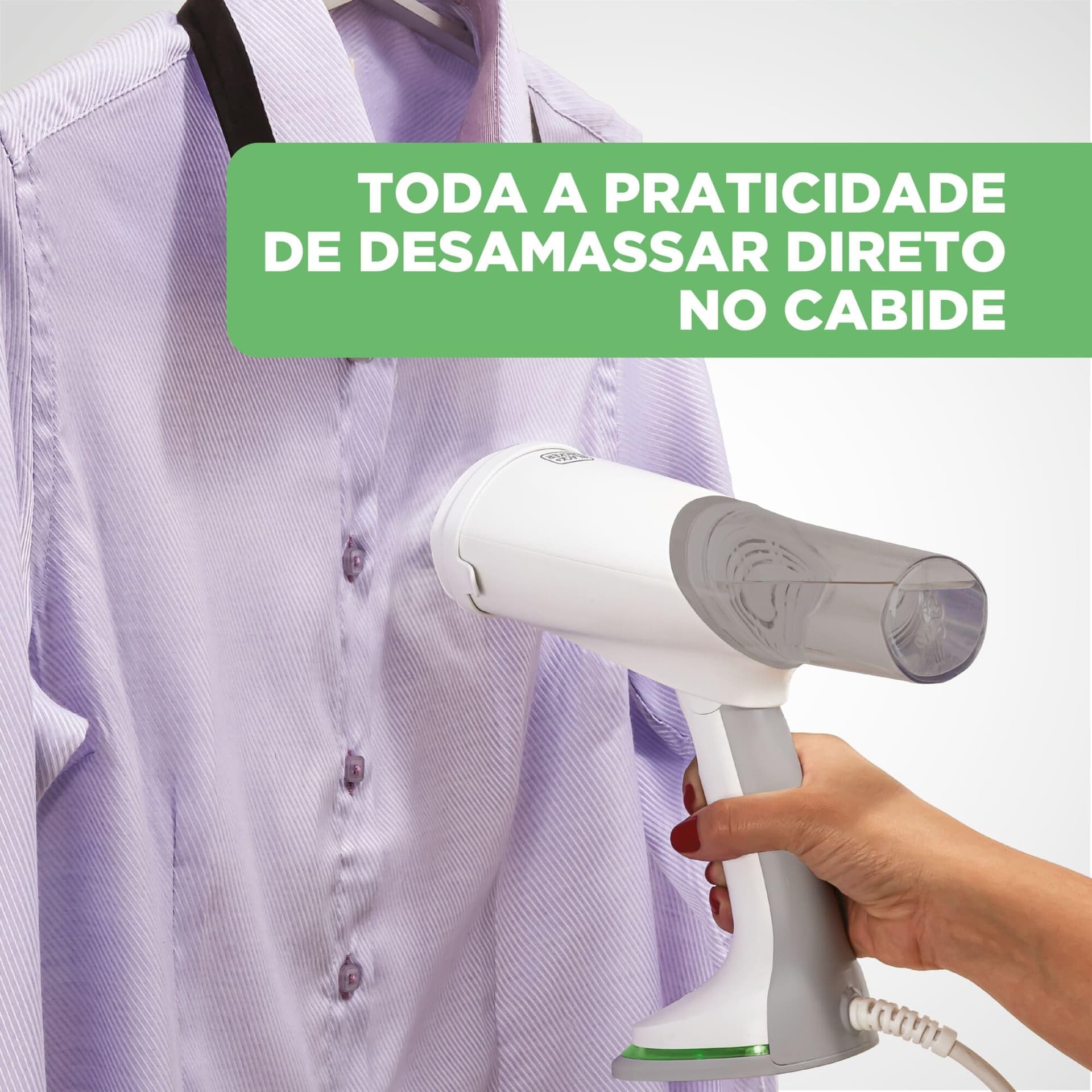 BLACK+DECKER Vaporizador, Ferro de Passar Roupa, Compacto e Portátil, Função Passar a Seco, 3 em 1, modelo BDV3000, Bivolt thumbnail 6
