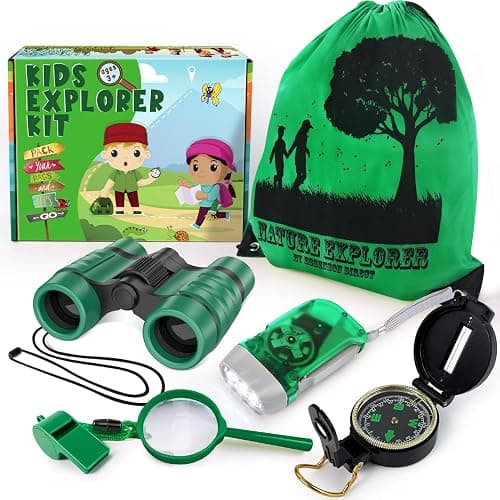 ESSENSON Kids Explorer Kit - Adventure Kit for Kids, Outdoor Explorer Kit with Binoculars, Summer Outdoor Toys for Kids Ages 4-8 - Image 1