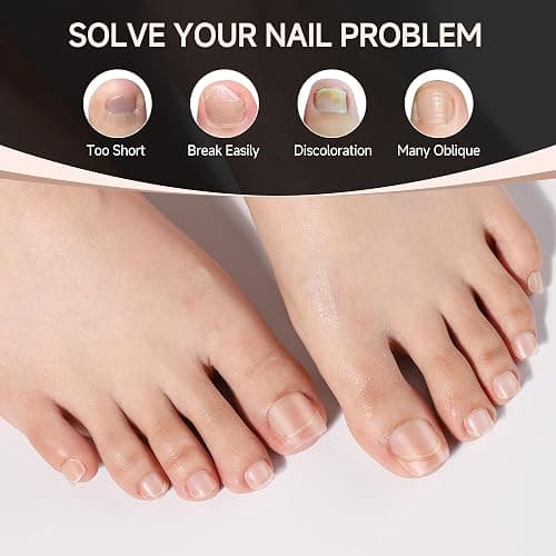 UNA GELLA Toe Nail Tips 504Pcs - Full Cover Matte Squavol Toe Nails Soft Gel Pre-file Gel Toe Nail Tips For Toe Nail Extensions Home DIY Nail Salon Soak Off 15 Sizes thumbnail 3