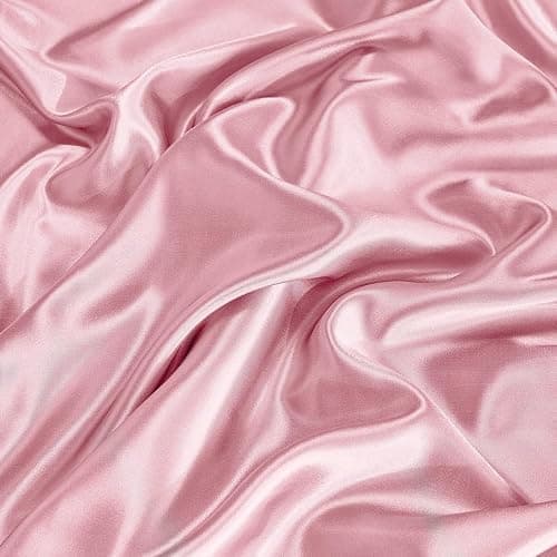 CozyLux Satin Sheets Full Size Sheets - 6 Piece Silky Full Size Bed Sheets, Luxury Dirty Pink Full Bed Set with Smooth and Soft Microfiber, Includes 1 Fitted Sheet, 1 Flat Sheet and 4 Pillowcases thumbnail 6