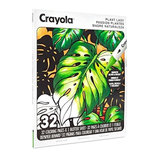 Crayola Plant Lady Adult Coloring Book, 32 Pgs, Alcohol Marker Friendly Paper, Mindfulness & Screen Free Activity for Adults and Plant Parents thumbnail 5