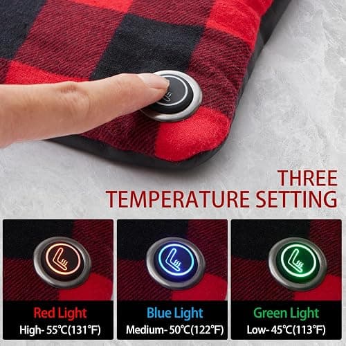 Mantuole 24x20Inch Stadium Seat Heating Pad, Battery Heated Outdoor Chair Cushion for Camping,Stadium,Office or Home, (Battery NOT Included). thumbnail 3
