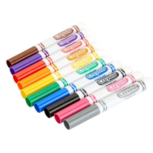Crayola Broad Line Markers (12pk), Bulk School Coloring Markers for Kids, Teacher Classroom Must Haves, Back to School Essential Supplies for Preschool & Kindergarten - 10 Count (Pack of 12) - Markers Bulk thumbnail 5