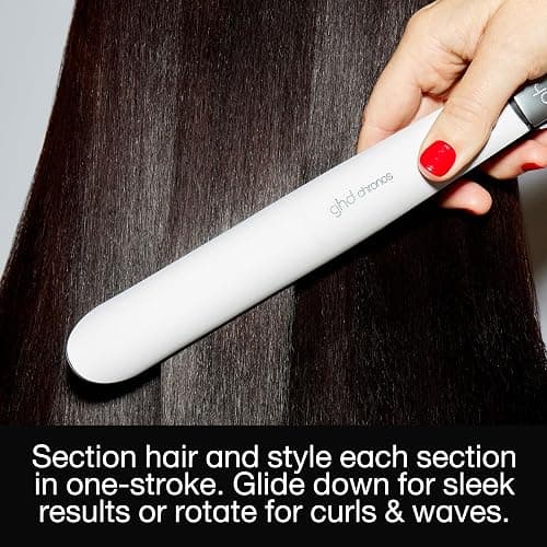 ghd Chronos Styler ― 1" Hair Straightener, 3X Faster HD Motion-Responsive Styler for One Stroke High-Definition Results That Last 24hrs, 85% More Shine, 2X Less Frizz, No Heat Damage ― White | HD Motion-Responsive Technology, 3x faster styling, One-stroke results last 24hrs, More shine, Frizz-free, Heat damage-free thumbnail 3