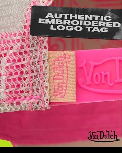 Von Dutch Unisex Trucker Hat - Curved Bill Mesh Back Retro Classic Adjustable Snapback Baseball Cap for Men and Women thumbnail 5
