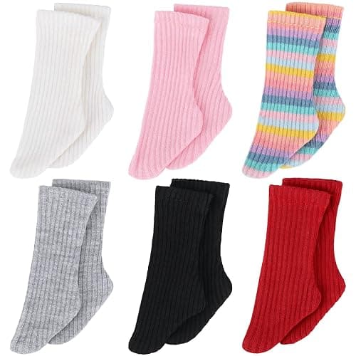 Sotiff 6 Pairs Mini Doll Socks Doll Clothes Accessories for Female Plaything Figure Accessories - Image 1