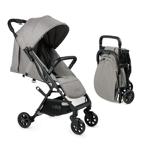 Lightweight Travel Stroller for Baby & Toddlers - Easy Fold & Compact Stroller with Canopy, Storage Basket, Multi-Position Recline & Convenient One-Hand Fold (Grey) - Image 1
