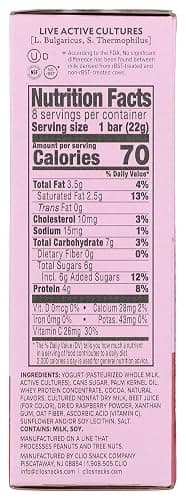 Clio Raspberry Dark Chocolate Covered Mini Greek Yogurt Bar 8Ct, 6.21 Oz thumbnail 3
