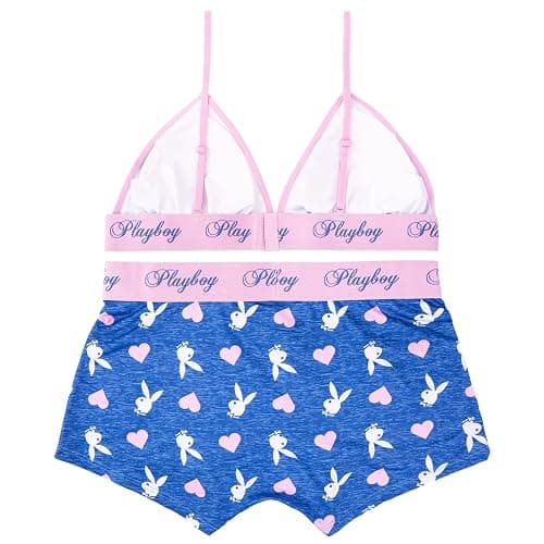 Playboy womens Juniors Ladies Bunny Print Underwear and Sports Bra Sets in Sizes Xxs-xl thumbnail 3