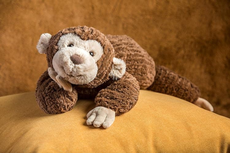 Mary Meyer Stuffed Animal Cozy Toes Soft Toy, 17-Inches, Monkey thumbnail 2