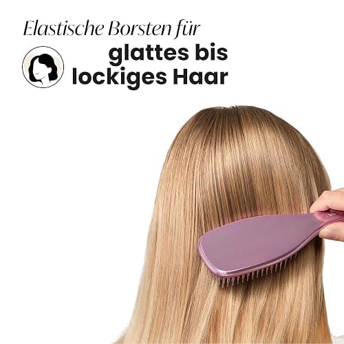 Tangle Teezer Ultimate Detangler Haarbürste – Nasses & Trockenes Haar – Entwirrungsbürste für Alle Haartypen – Zweistufige Borsten Reduzieren Haarbruch & Knoten – Mauve Kupfer mit Chrom-Finish thumbnail 3