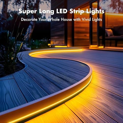 SILFU Neon Rope Lights, 50FT RGB LED Strip Lights, Waterproof IP67 LED Lights for Bedroom, DIY Design, Music Sync, 44 Key Remote Control, Multiple Modes for Bedroom, Holiday Decoration thumbnail 6