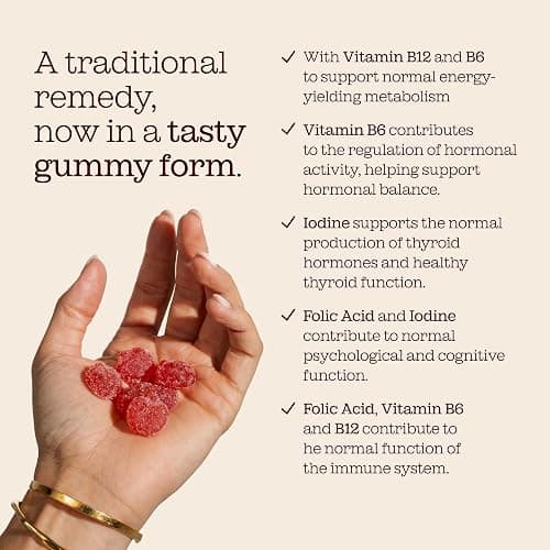Apple Cider Vinegar Gummies with The Mother 1000mg | Enhanced with Vitamin B12 & Folic Acid | 60 Vegan ACV Capsules with Pomegranate & Beetroot Powder | Natural Ingredients by Free Soul thumbnail 4